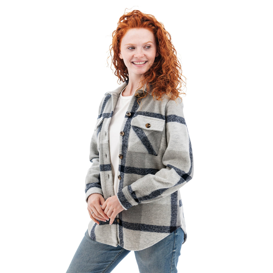 Stevi Plaid Shirt Jacket