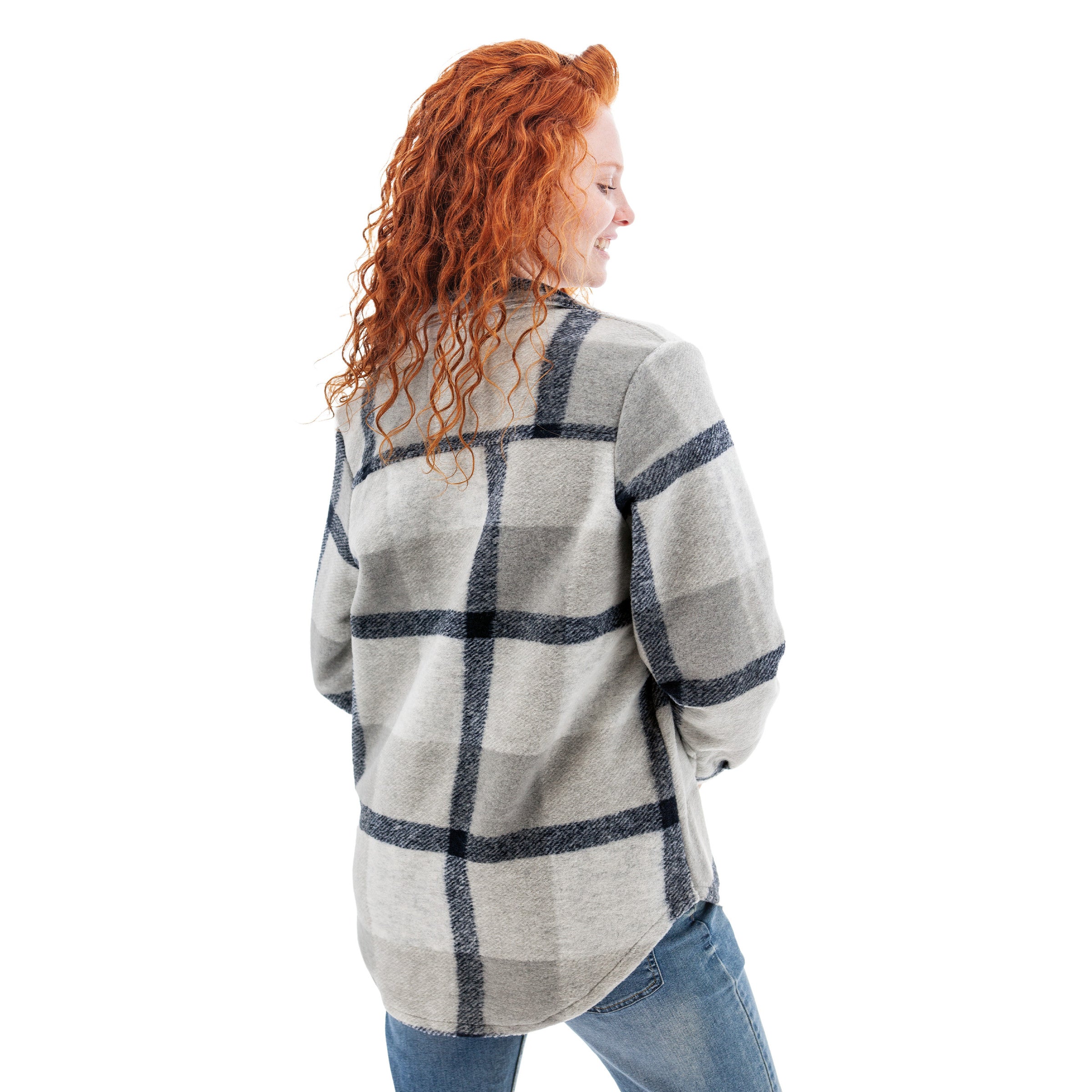 Stevi Plaid Shirt Jacket