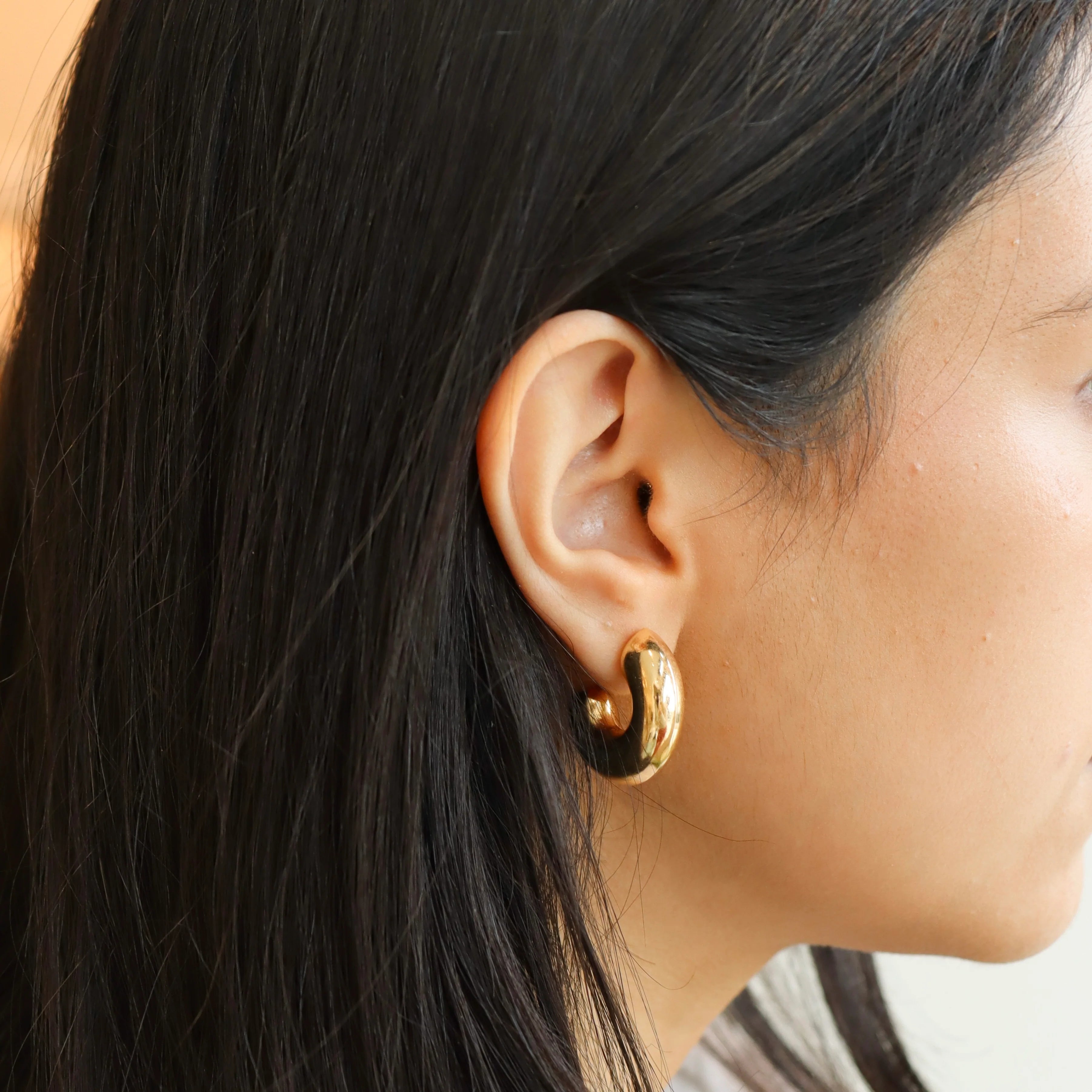 Token Cloud Hoop Earrings