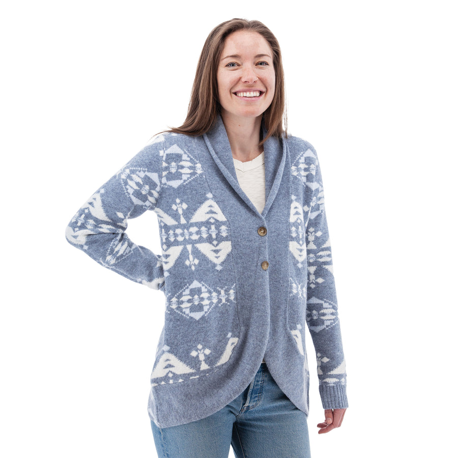 Willa Southwestern Shawl Collar Cardigan