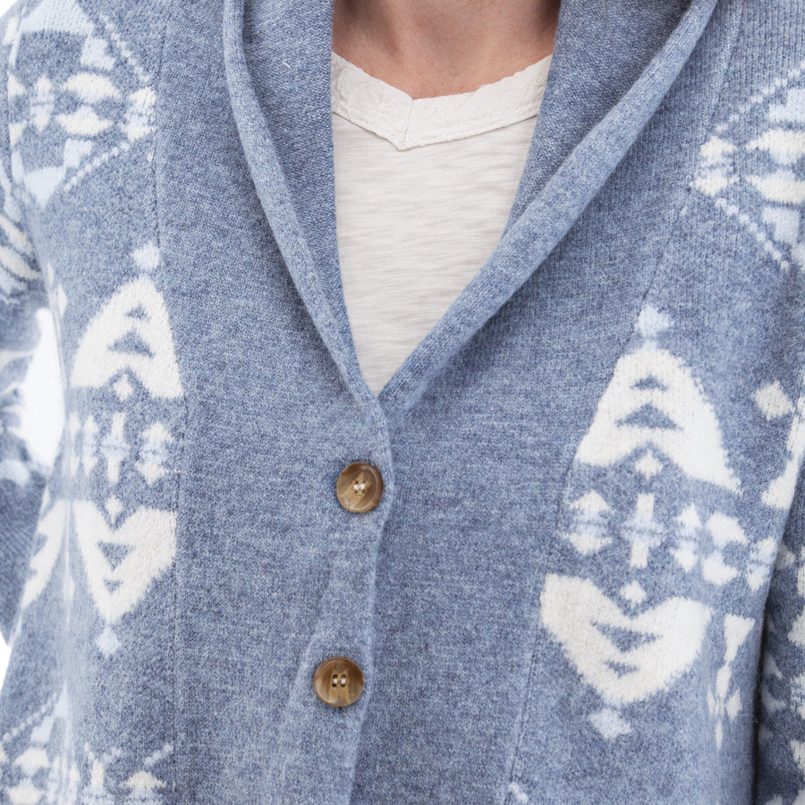 Willa Southwestern Shawl Collar Cardigan