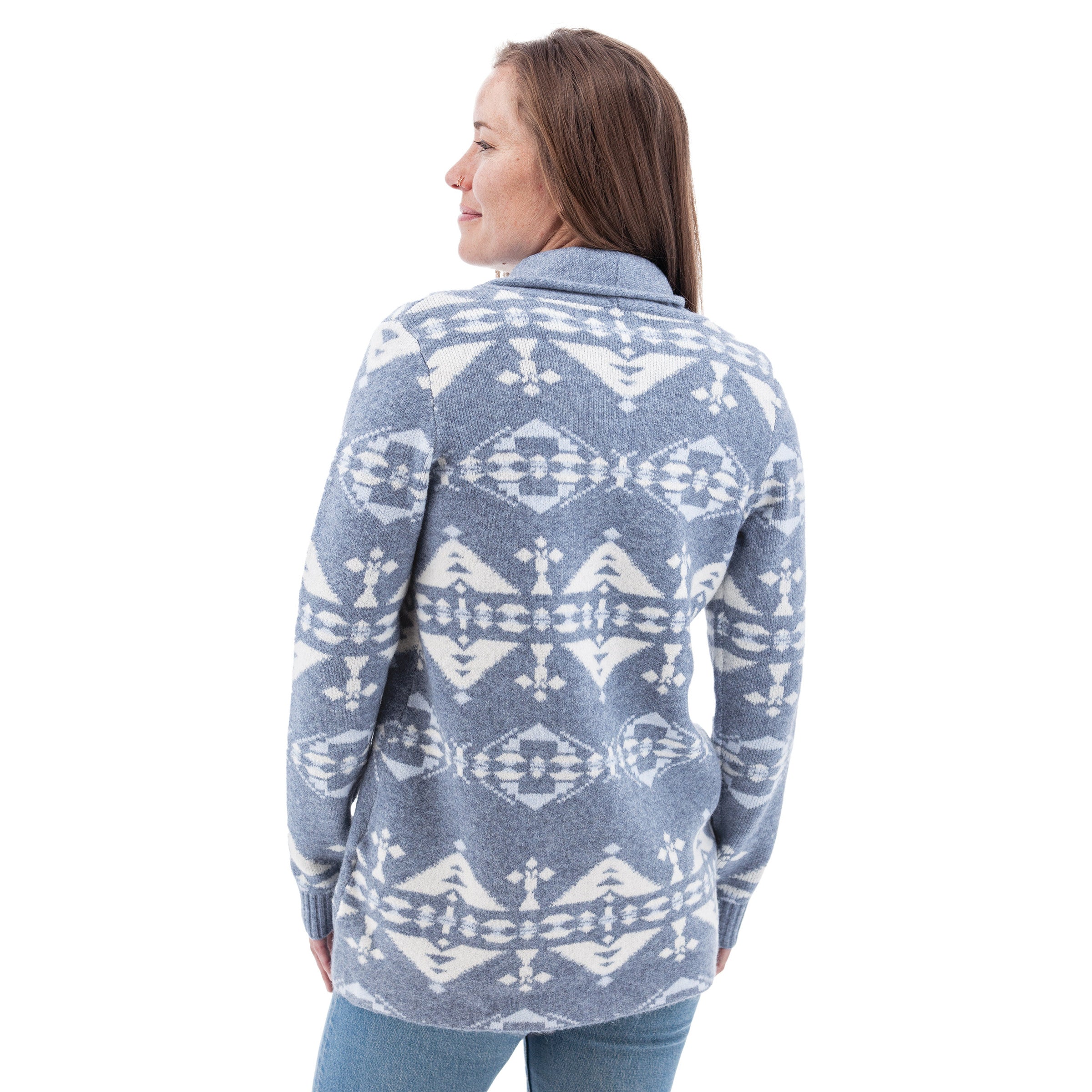 Willa Southwestern Shawl Collar Cardigan