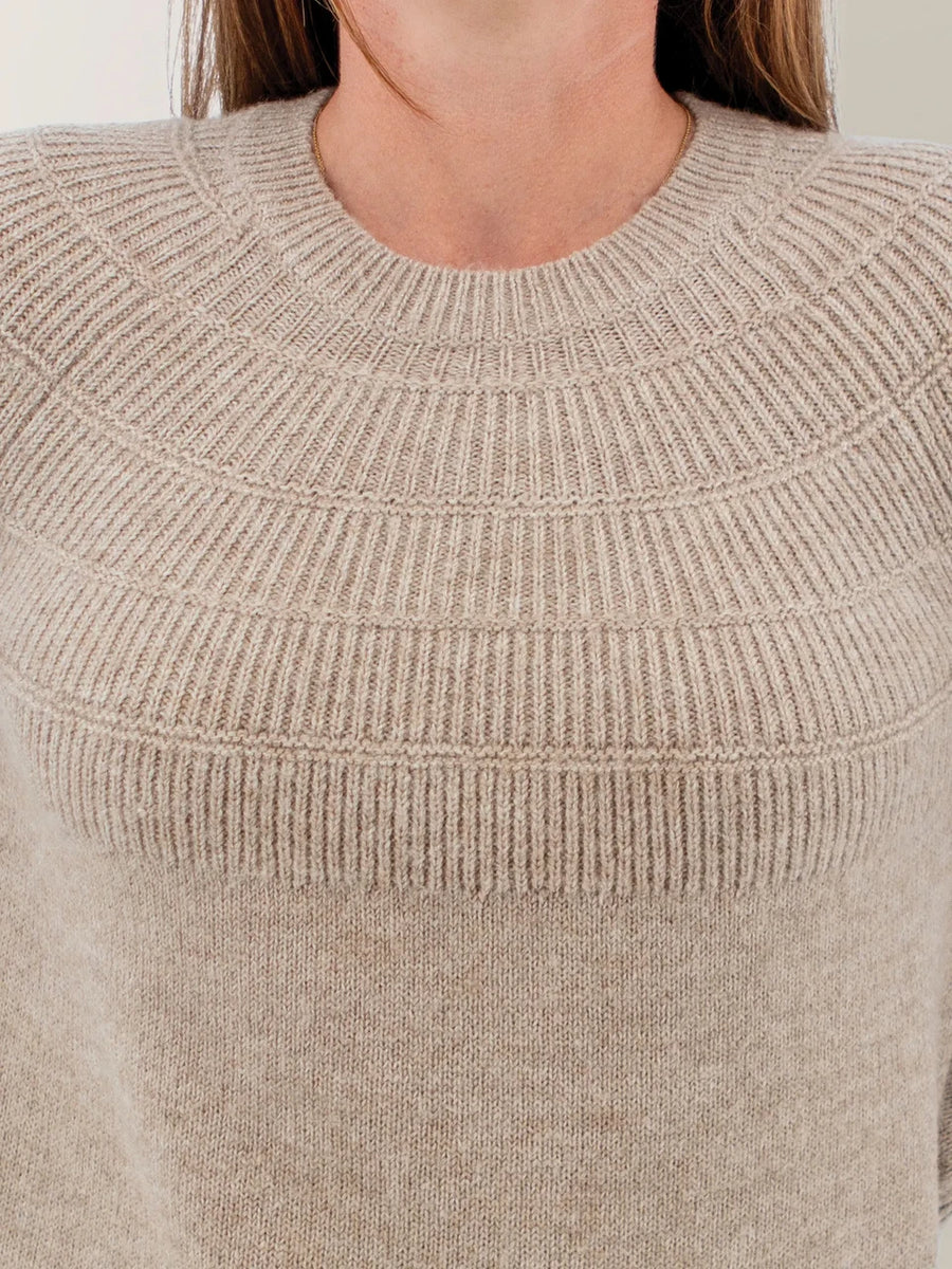 Aventura Mabel Textured Fairisle Crew Neck Sweater