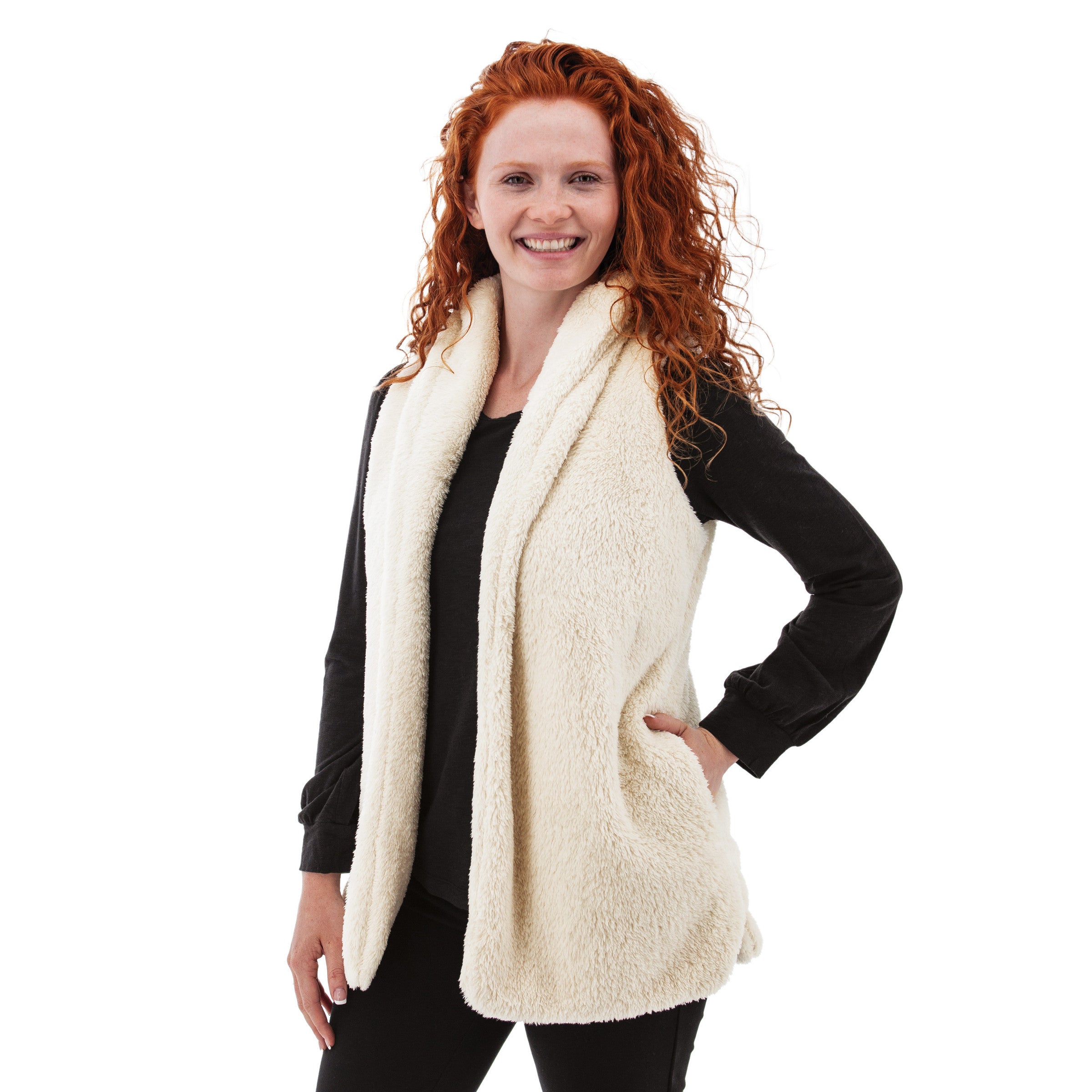 Cozy Open Front Vest