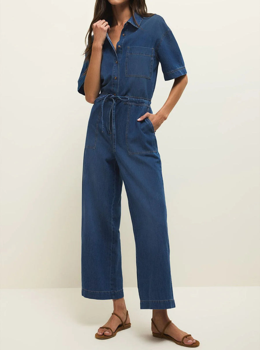Z Supply Elsie Denim Jumpsuit