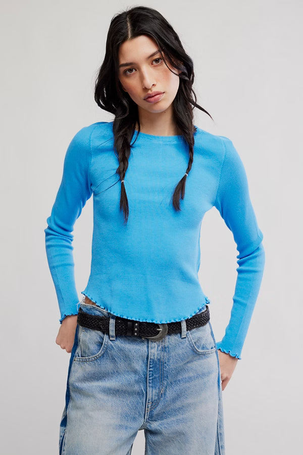 Free People We The Free Easy Does It Long Sleeve Tee