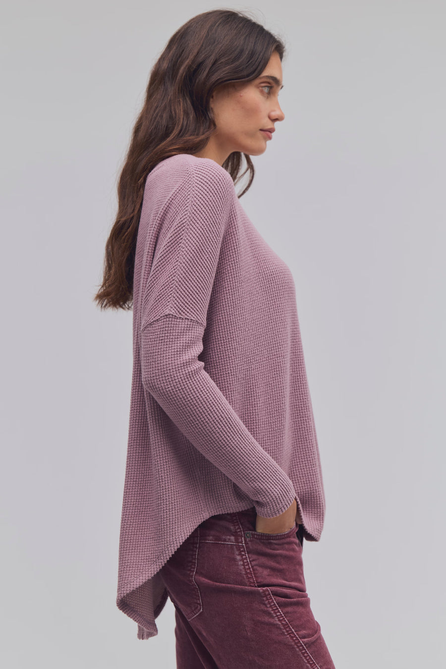 Free People We The Free Latte Blues Thermal Solid