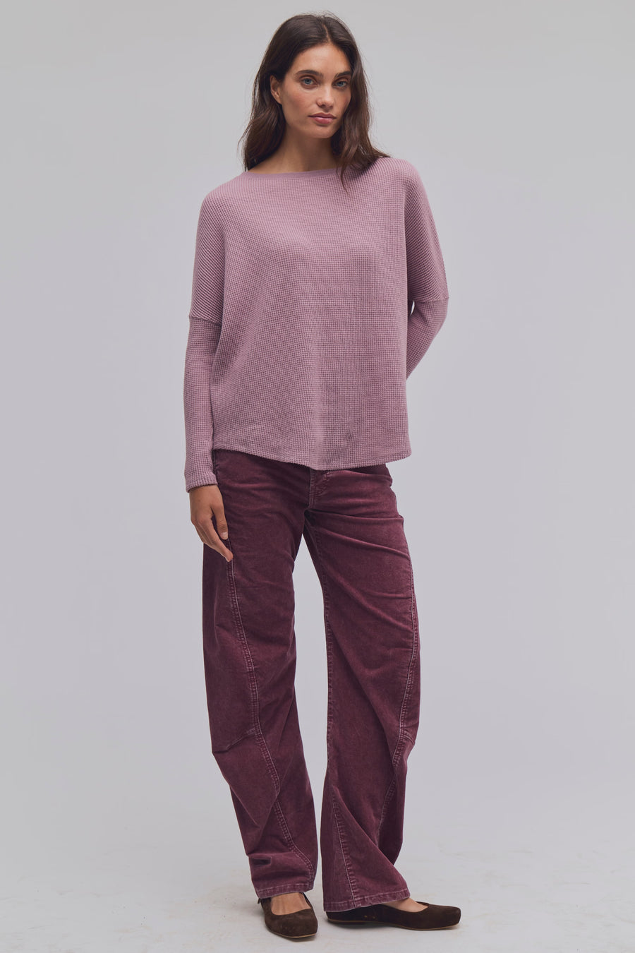 Free People We The Free Latte Blues Thermal Solid