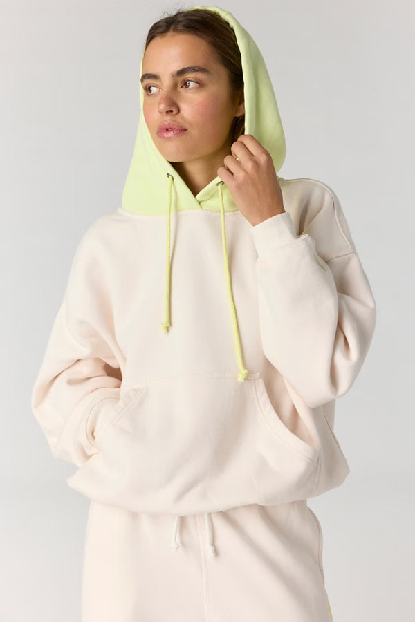 Free People Final Call Colorblock Fleece-Lined Hoodie