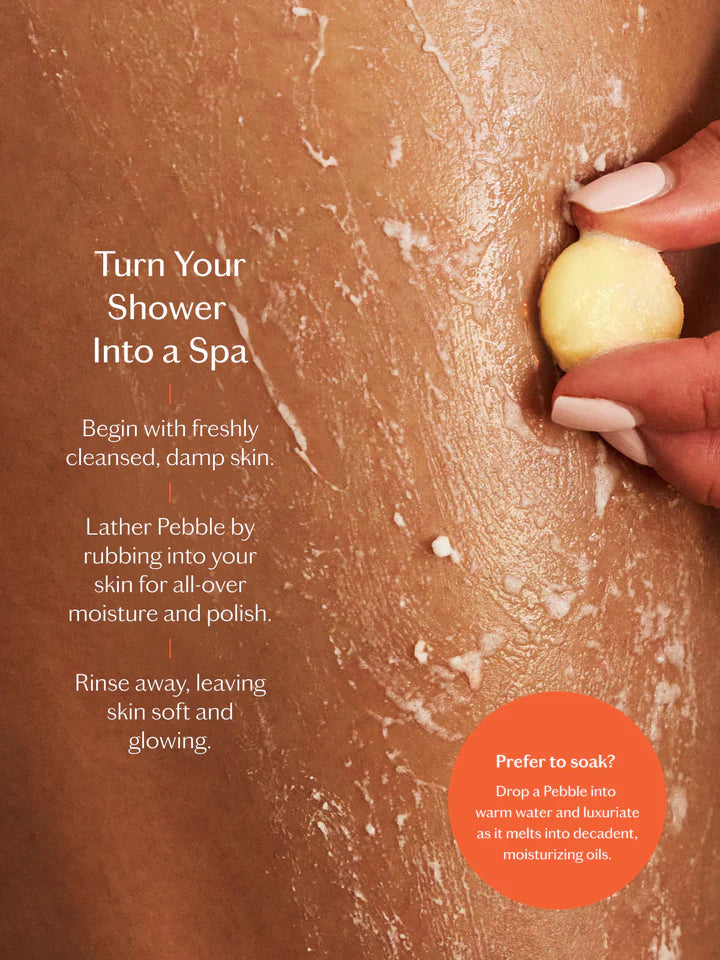 Amber & Vanilla Pebble Bath & Shower Oil