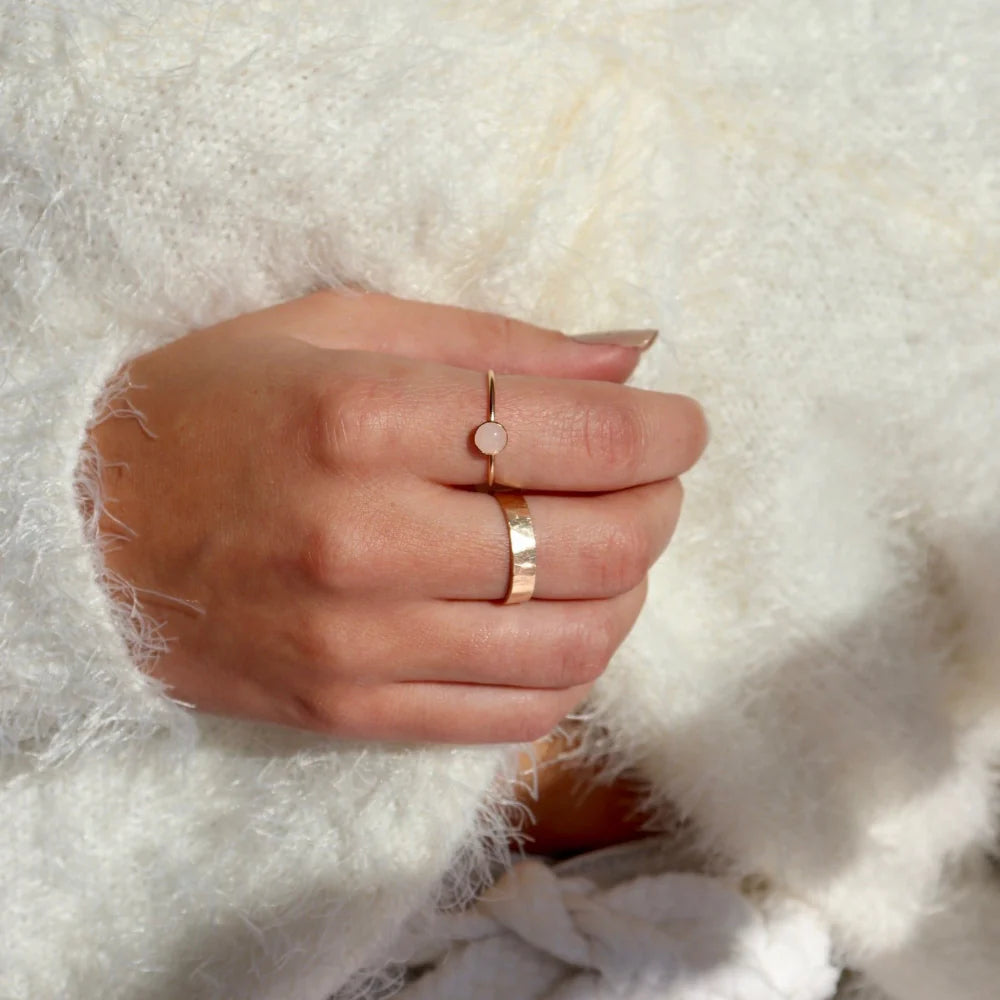 Token Rose Quartz Ring