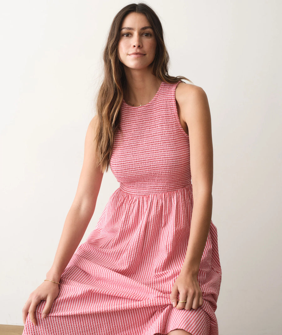 Marine Layer Darcy Seersucker Maxi Dress