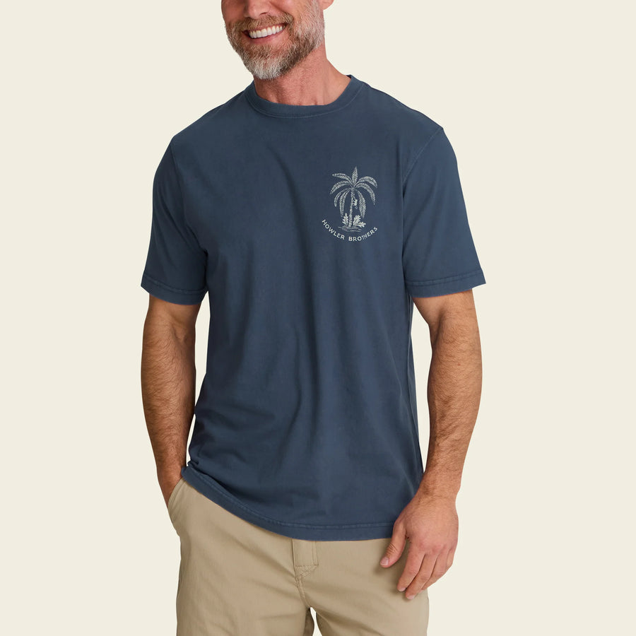 Palmetto Print Cotton T-Shirt
