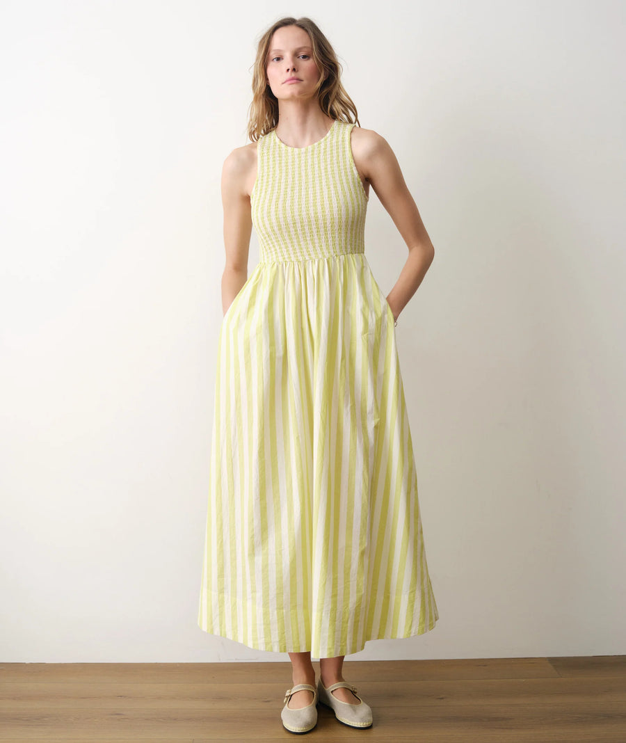 Marine Layer Darcy Poplin Smocked Dress