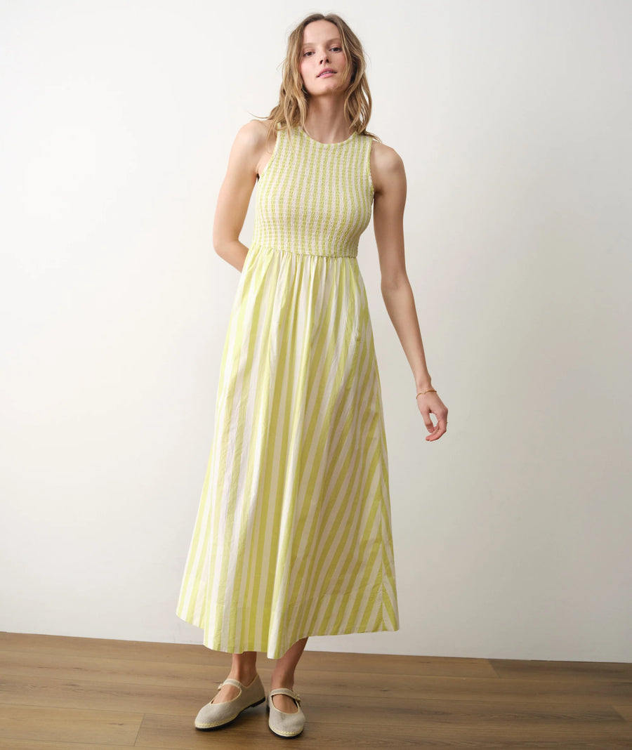 Marine Layer Darcy Poplin Smocked Dress