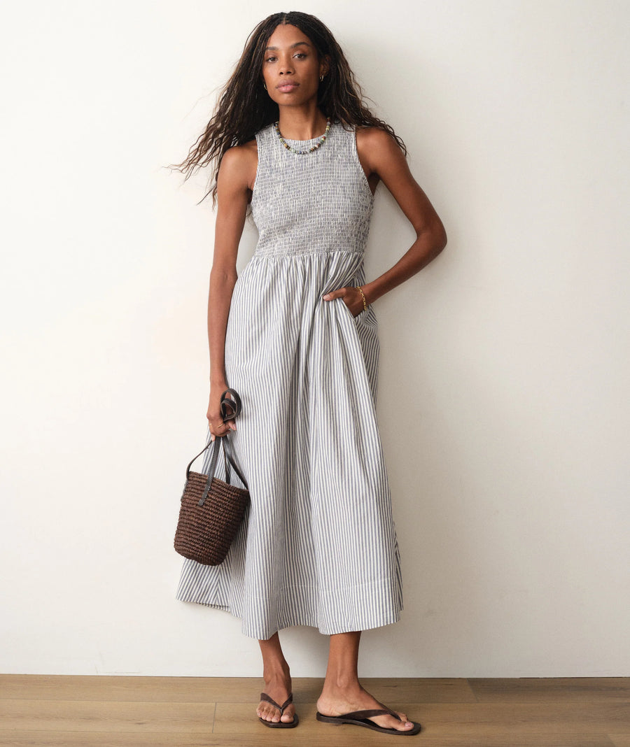Marine Layer Darcy Poplin Smocked Dress