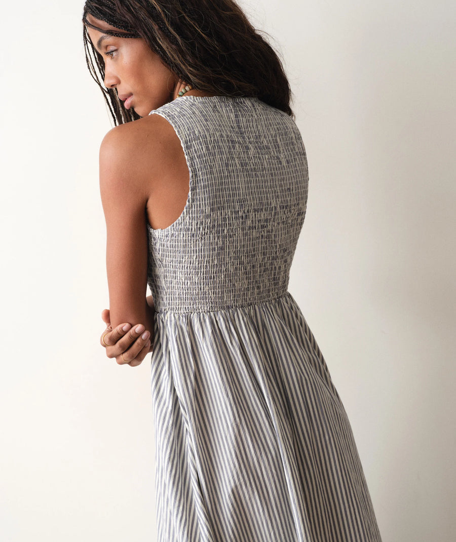 Marine Layer Darcy Poplin Smocked Dress