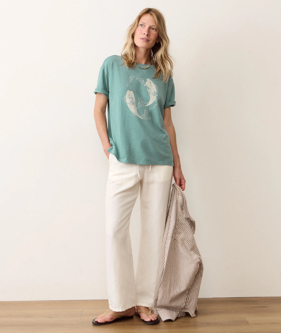 Marine Layer Oversized Hemp Graphic Tee