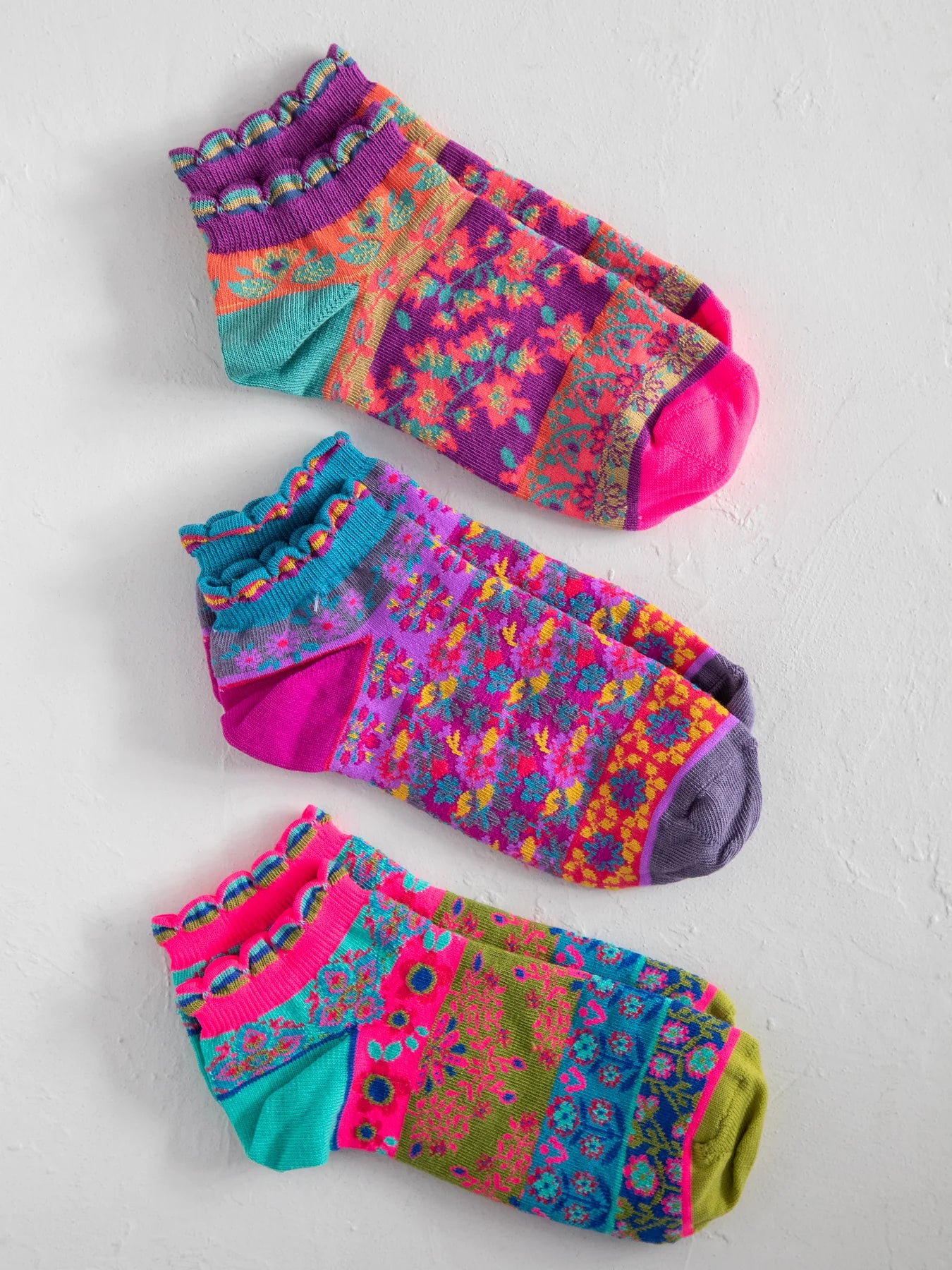 Cozy Ankle Socks, Set of 3