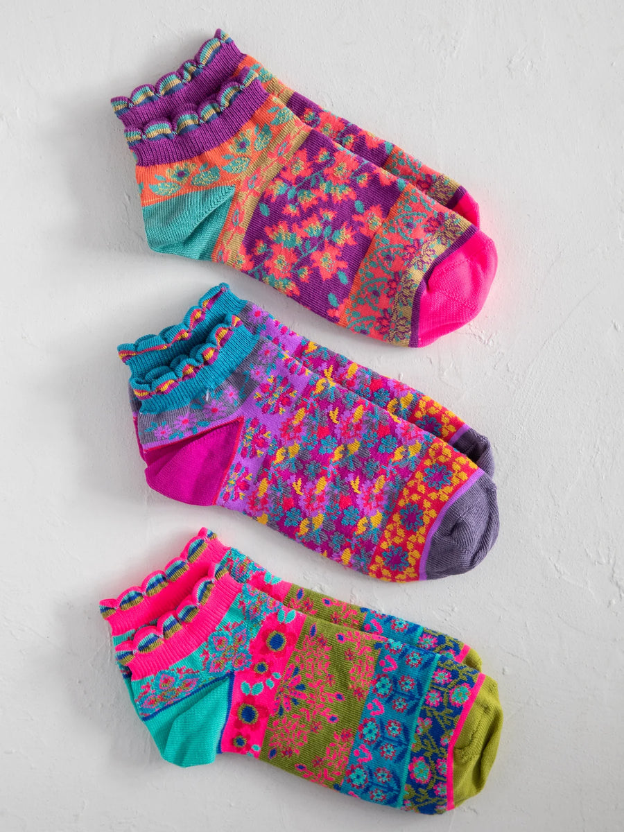 Cozy Ankle Socks, Set of 3