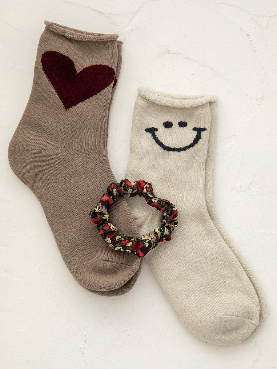 Icon Roll Top Socks, Set of 2