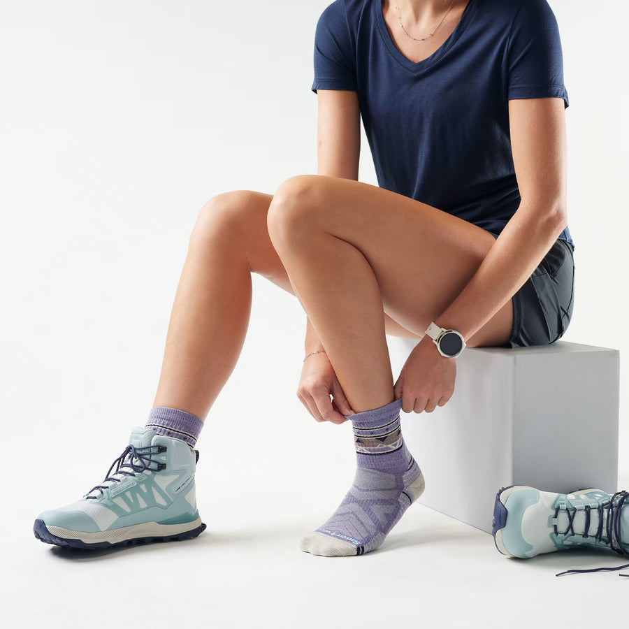 Women's Hike Zig Zag Valley Mid Crew Socks
