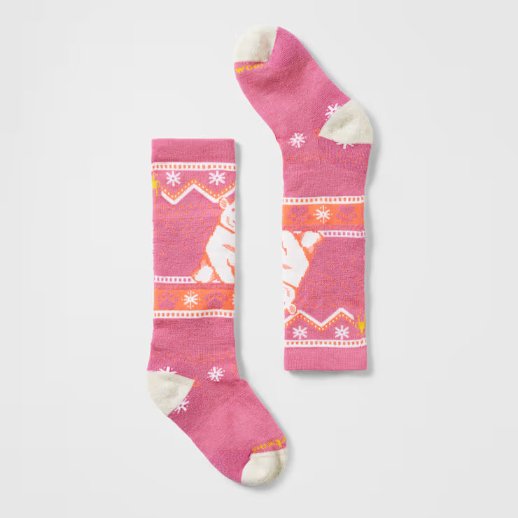 Kids' Wintersport Polar Bear Pattern Over The Calf Socks