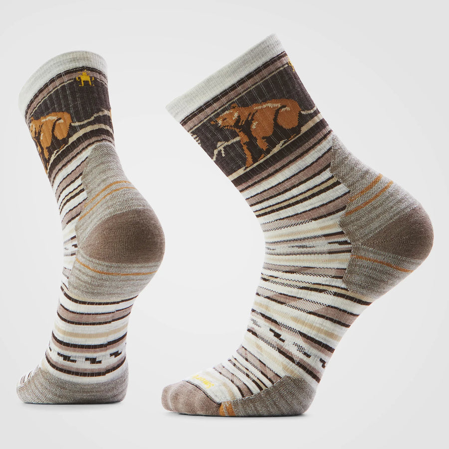 Smartwool Men's Hike Targeted Cushion Bear Stripe Mid Crew