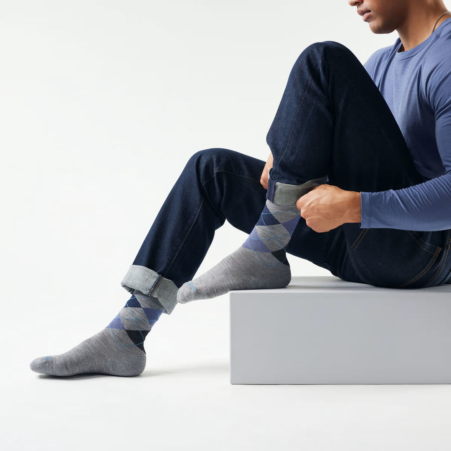 Smartwool Everyday Diamond Jim Argyle Crew Socks