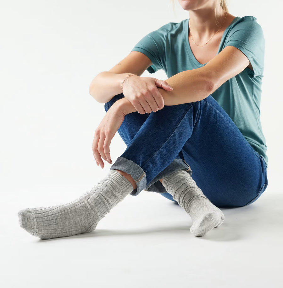 Women's Everyday Slouchy Rib Tall Crew Socks