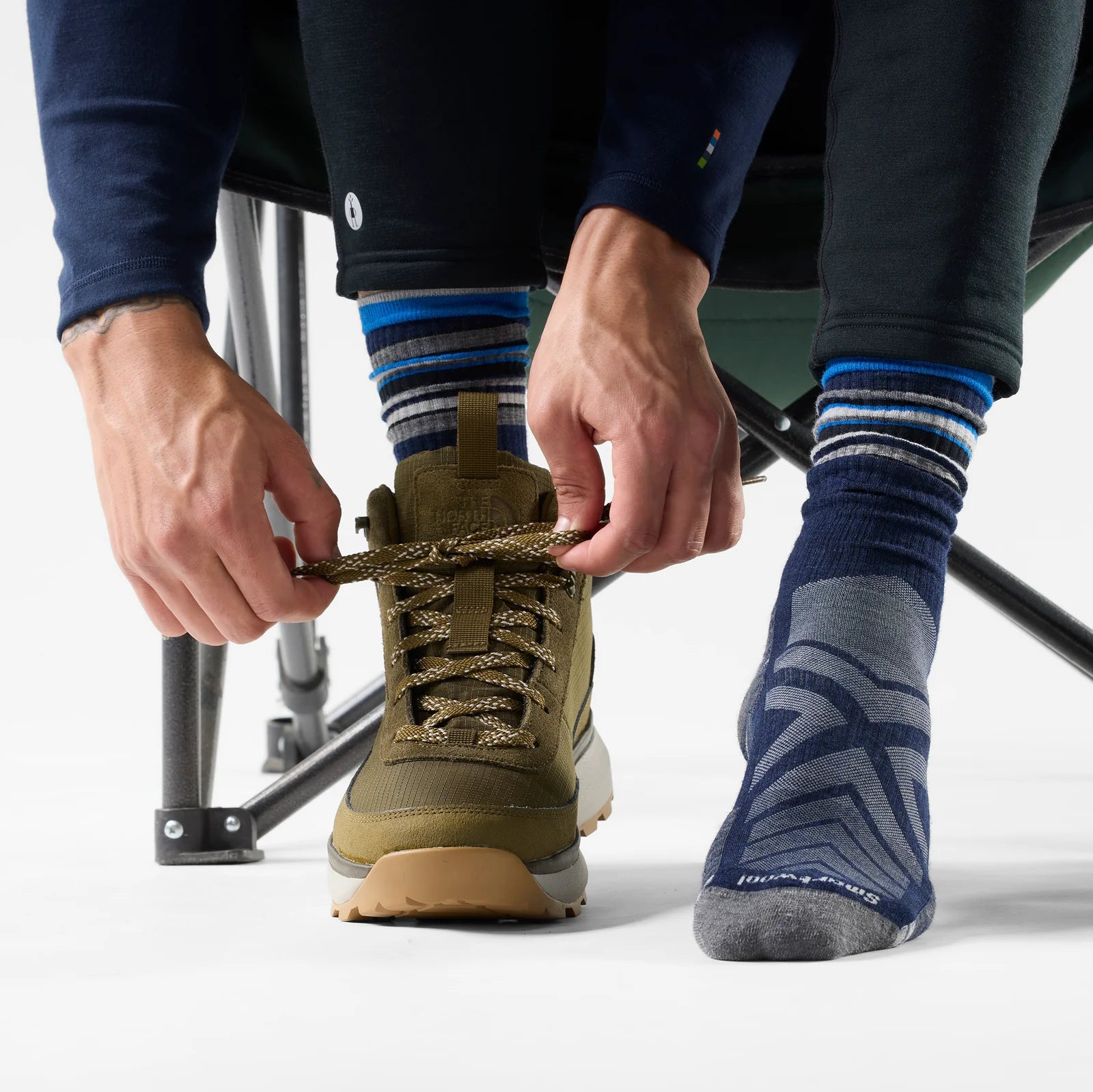 Smartwool Men's Hike Targeted Cushion Striped Crew