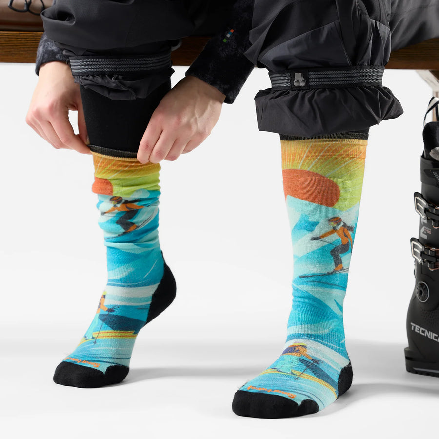 Smartwool Women's Ski Steep Days Print Over the Calf Socks
