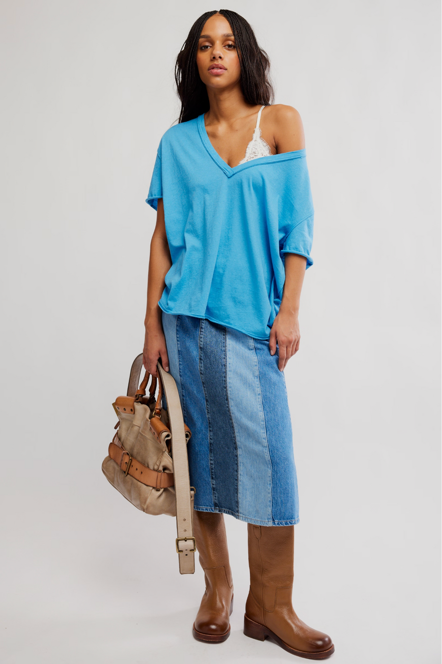 Free People We The Free Nina V-Neck Tee