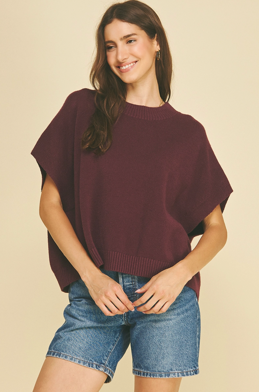 PINCH Dropped Shoulder Sweater Top