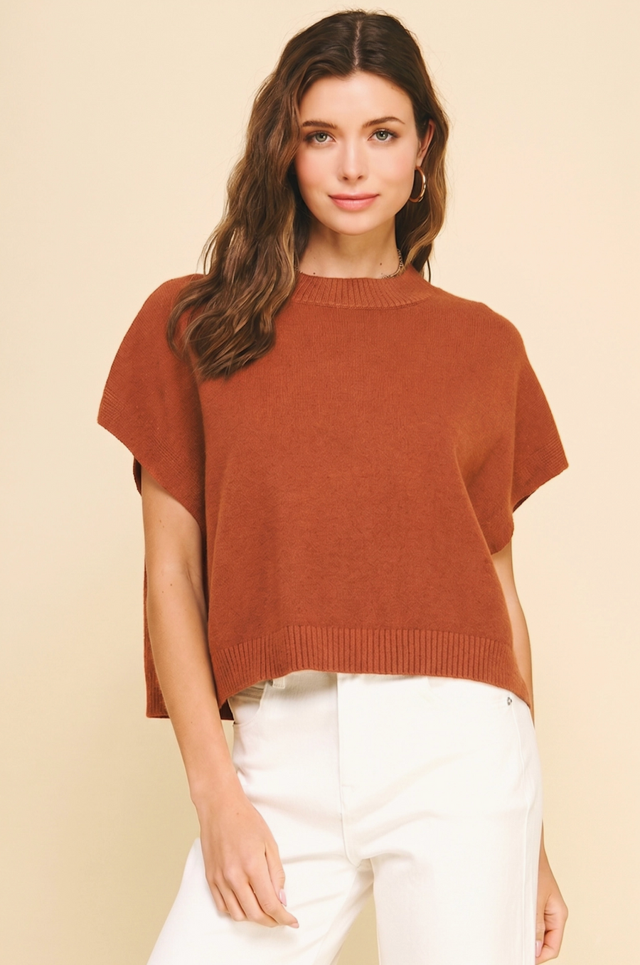 PINCH Dropped Shoulder Sweater Top