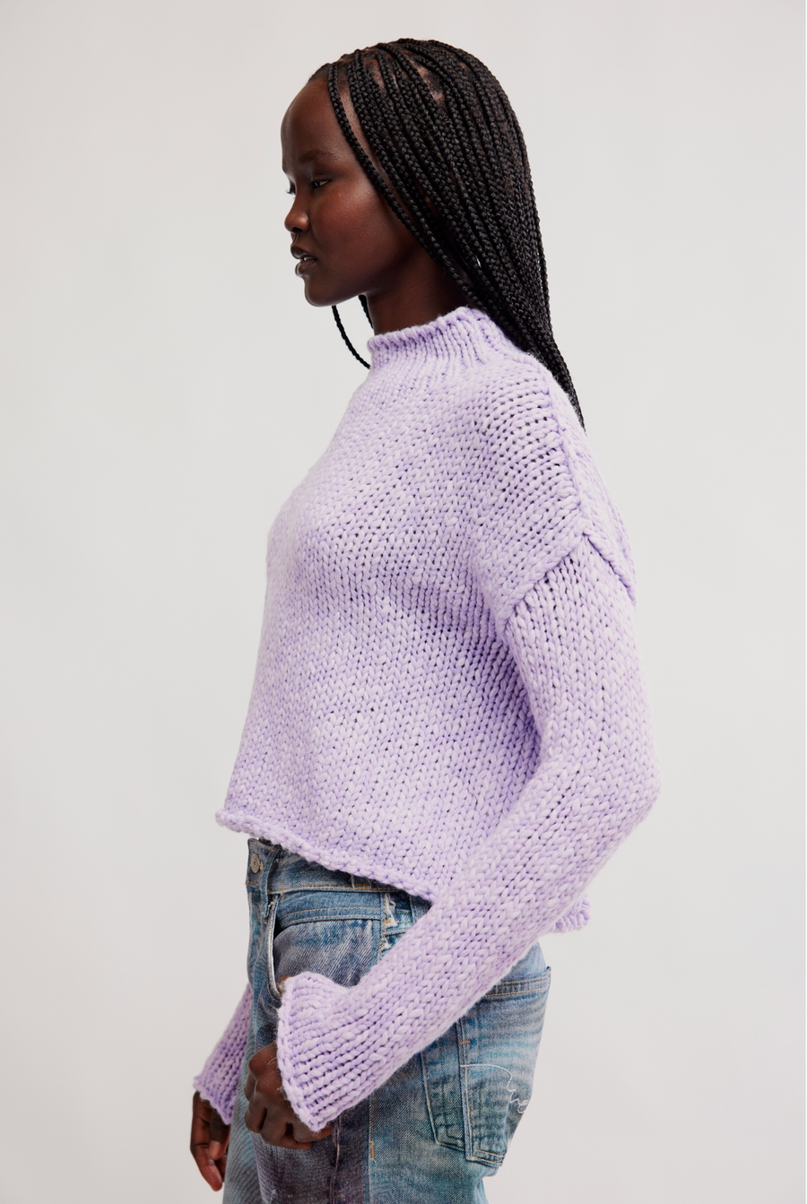 Free People Opal Rollneck Knit Sweater