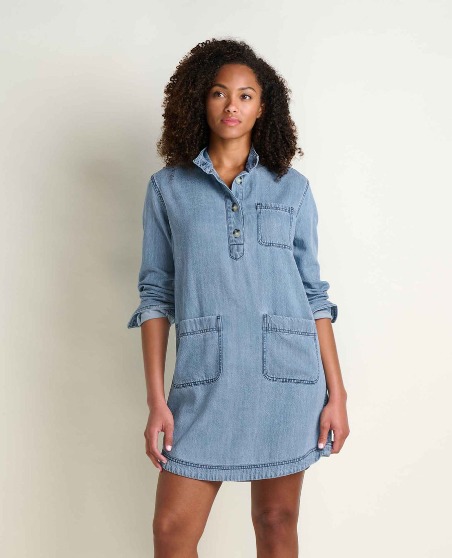 Toad&Co Piñon Soft Denim Popover Dress
