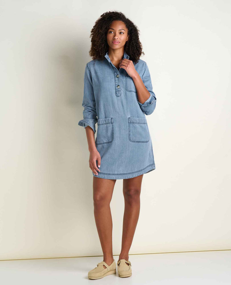 Toad&Co Piñon Soft Denim Popover Dress