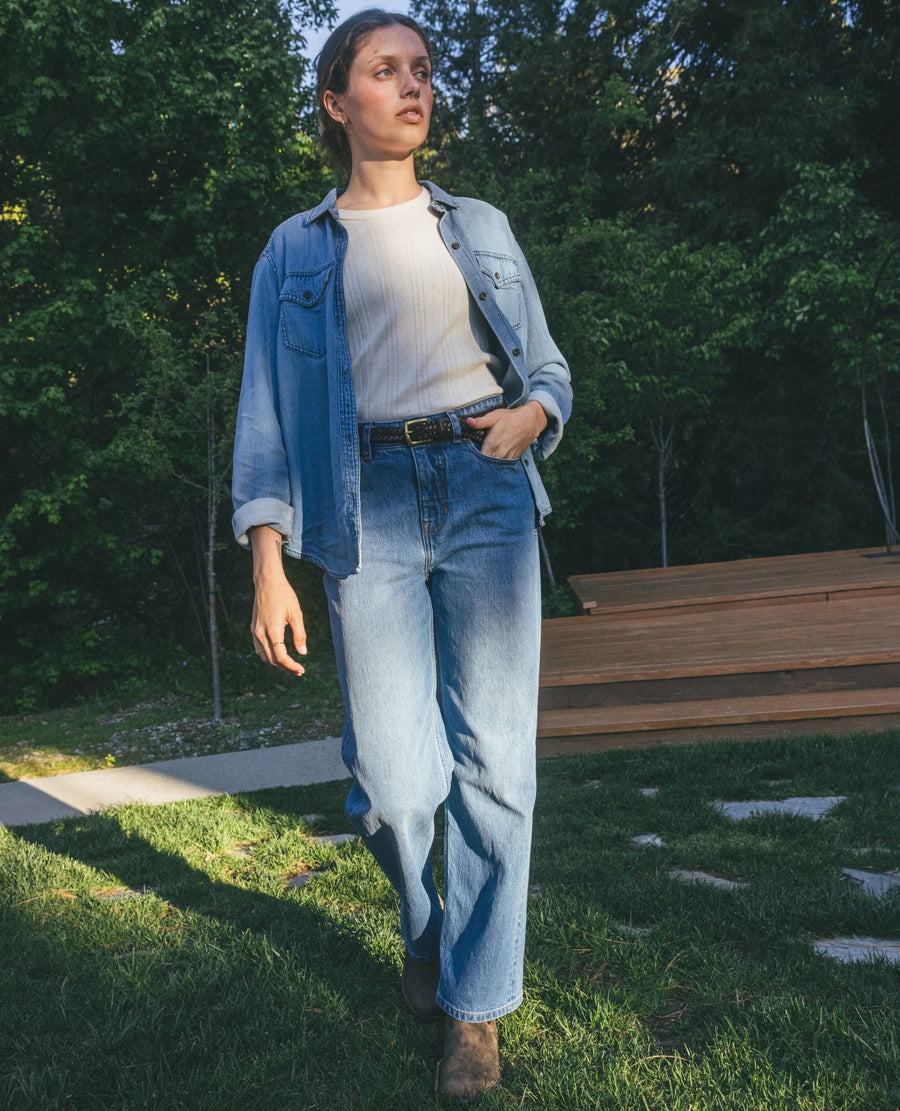 Toad&Co Tamarack Wide Leg Blue Jean