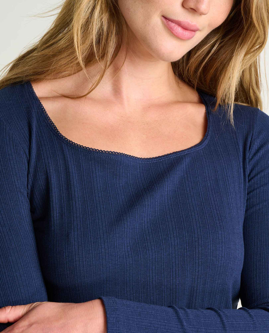 Toad&Co Rosalie Long Sleeve Square Neck Tee