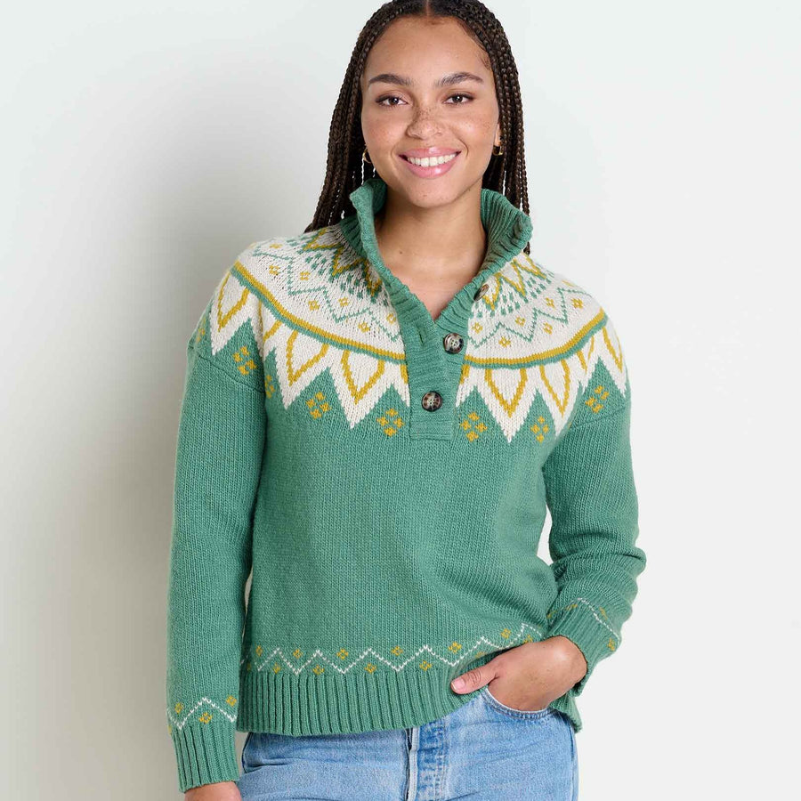 Toad & Co Moss Point Henley Sweater