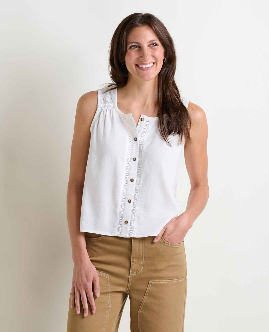 Toad & Co Manzana Button Front Tank