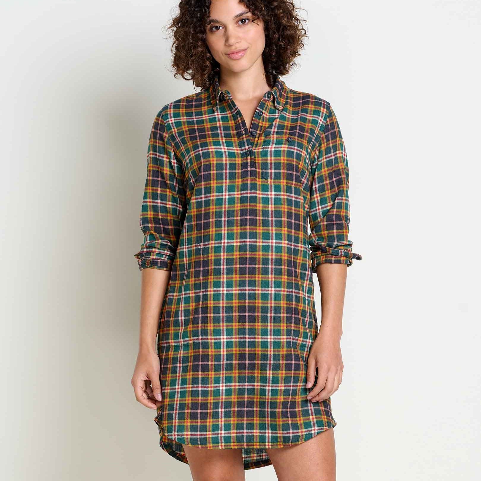 Toad & Co Re-Form Flannel Shirtdress