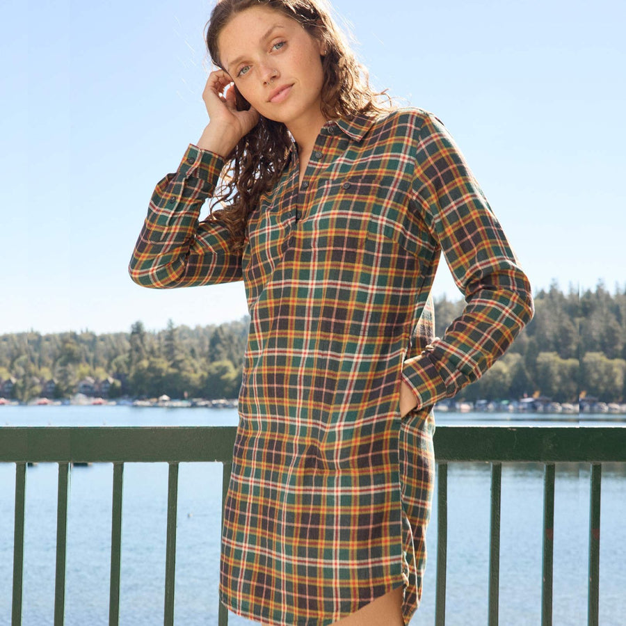 Toad & Co Re-Form Flannel Shirtdress