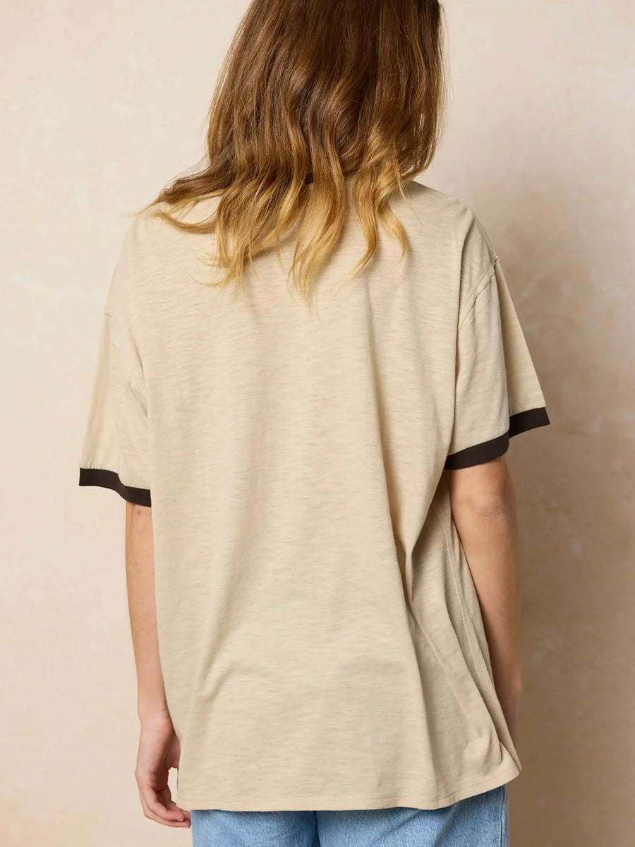 Ringer Oversized Tee Shirt