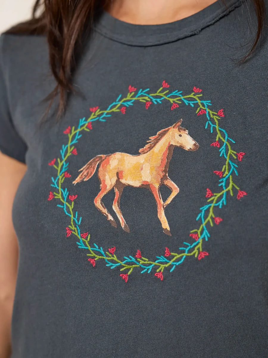 Natural Life Printed Embroidered Cotton Baby Tee