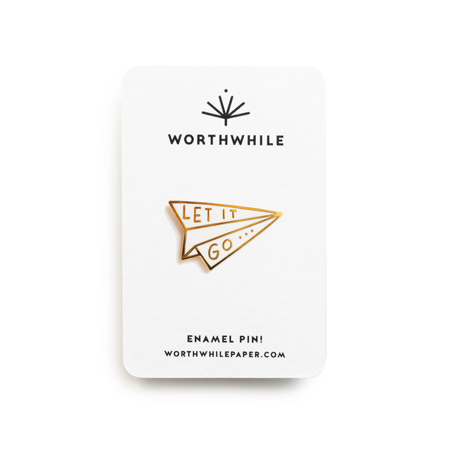 Worthwhile Paper Enamel Pin
