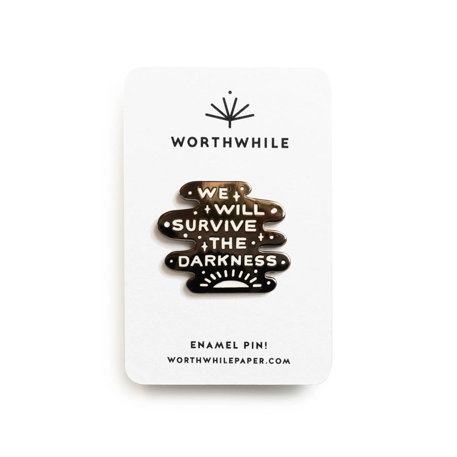 Worthwhile Paper Enamel Pin
