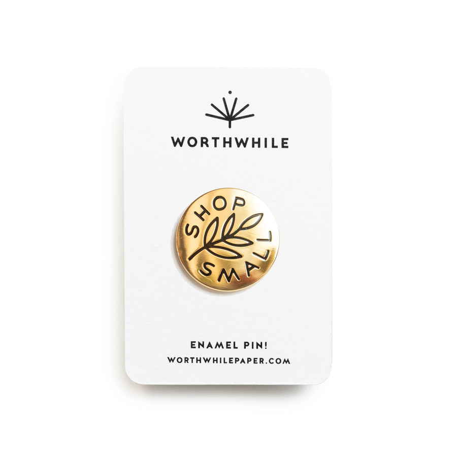 Worthwhile Paper Enamel Pin