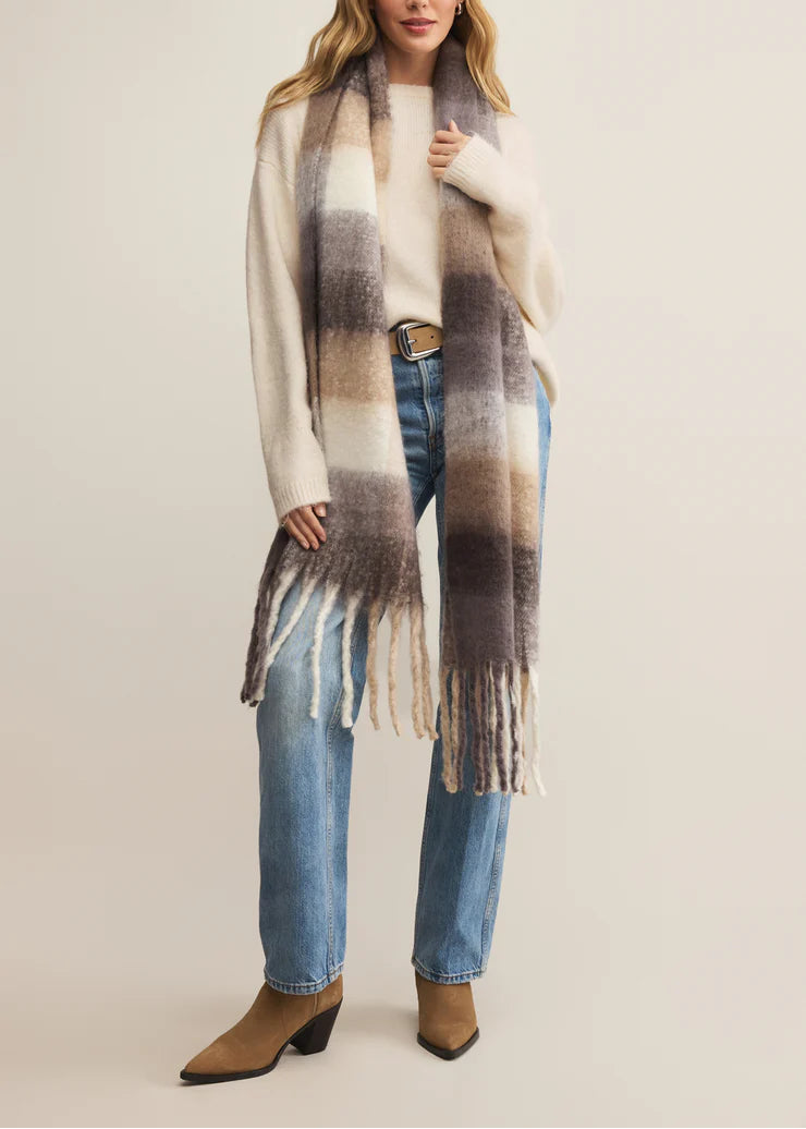 Plaid I Met You Scarf